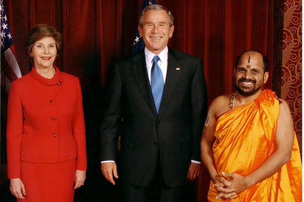 Swamiji With George W Bush